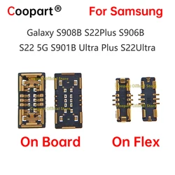 2-5Pcs Inner Battery Jack FPC Connector Holder Flex Plug For Samsung Galaxy S908B S22Plus S906B S22 5G S901B Ultra Plus S22Ultra