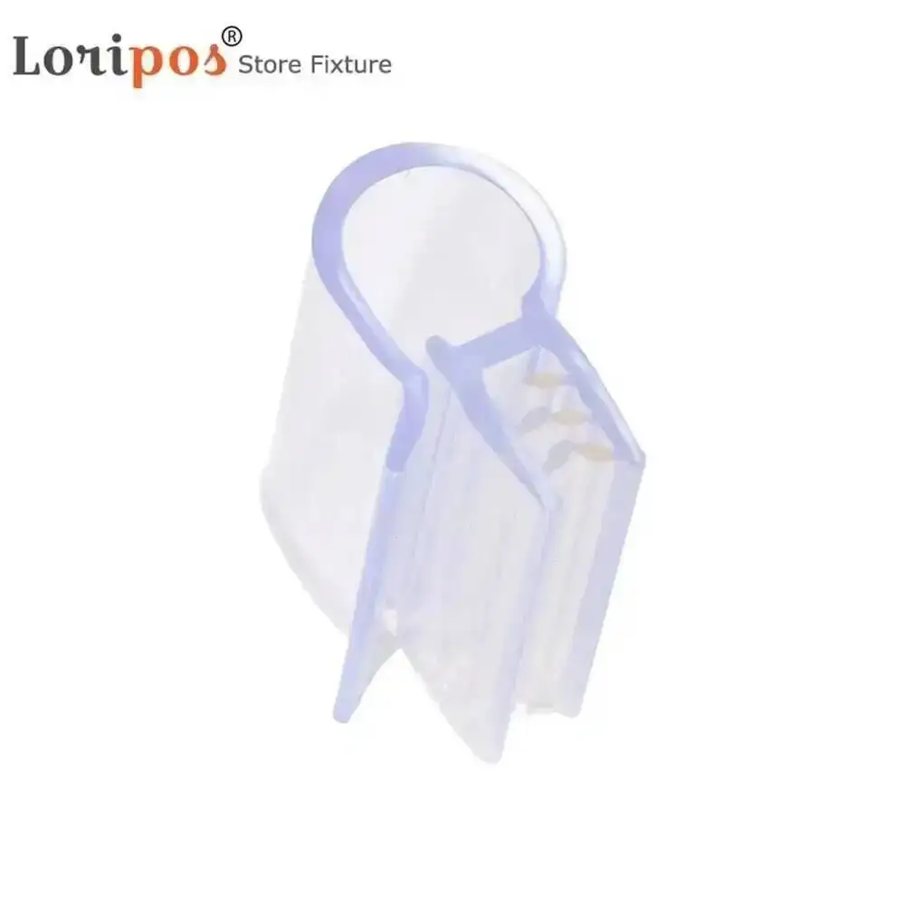 Clear Wire Net Basket Shelf Top Price Tag Clip Shelf Channel Promotion Advertising Card Board Sign Label Holder Clamp Super Grip