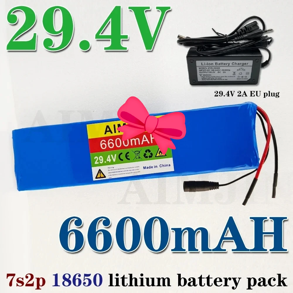 

6600 мАч 18650 7S2P литий-ионный аккумулятор 25,2 В подходит для замены аккумулятора 29,4 В для электрических скутеров