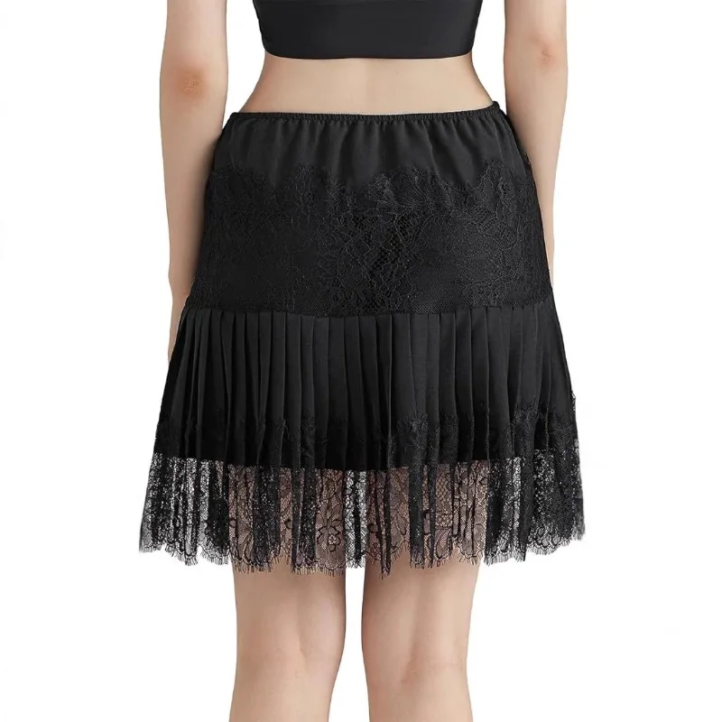 

Женская кружевная плиссированная юбка Y2K с низкой талией, коллекция Весна/Лето 2026
