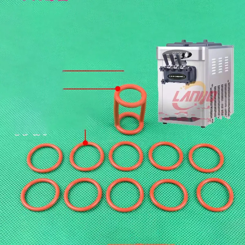 

Ice Cream Machine Accessories 10 O Sealing Rings + 1 H Seal Rings Spare Parts Of Valve Rods Soft