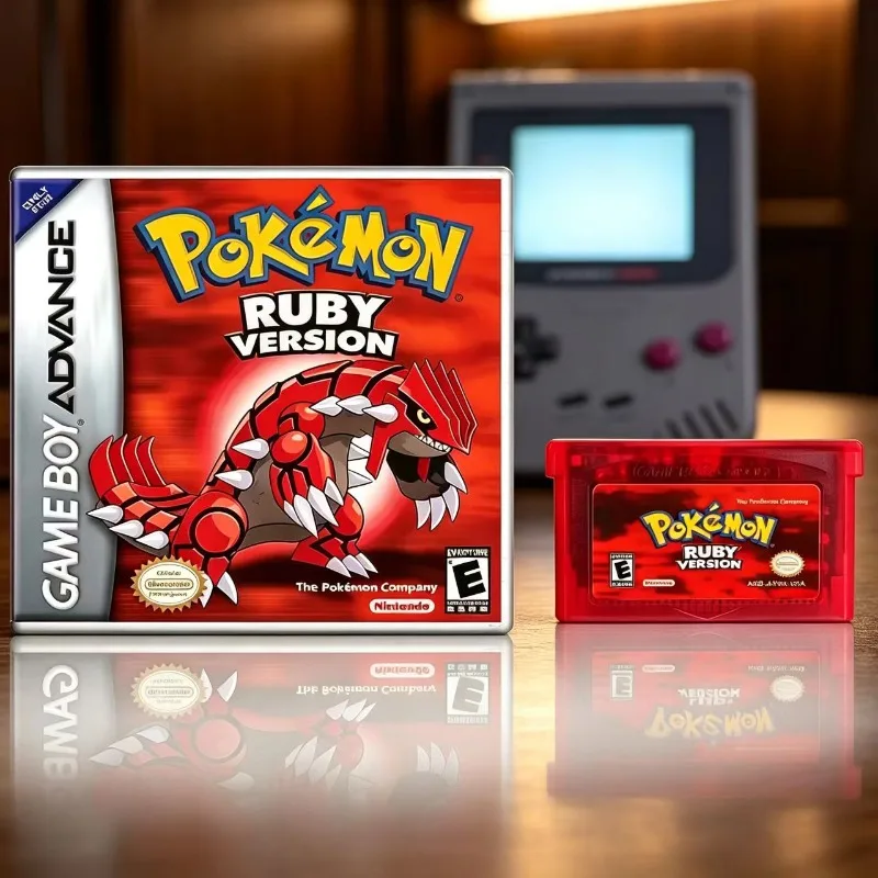 Classic Series Emerald FireRed Leafgreen Ruby Sapphire 5 Versions GBA Game in Box for 32 Bit Video Game Cartridge No Manual - view 6