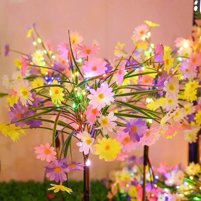 

Набор из 1 солнечной лампы-цветка, водонепроницаемый декоративный светильник для улицы, двора, сада, газона