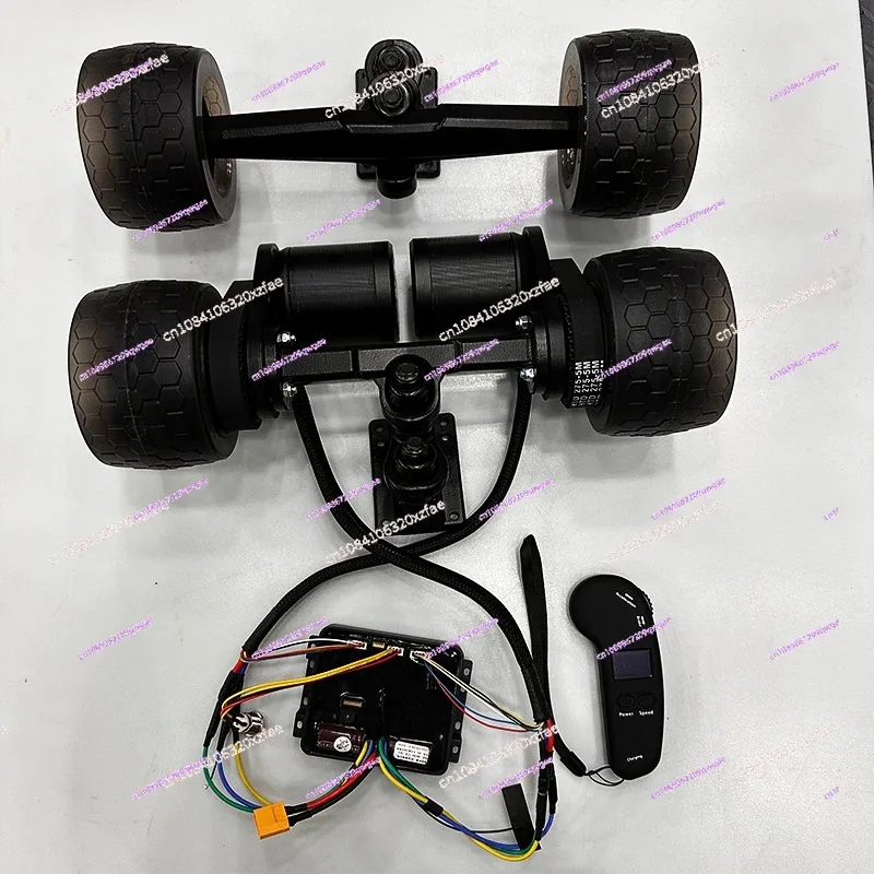 DIY twist car motor electric remote control four-wheel skateboard 6374 sensory belt power assembly 105mm shock absorber wheel