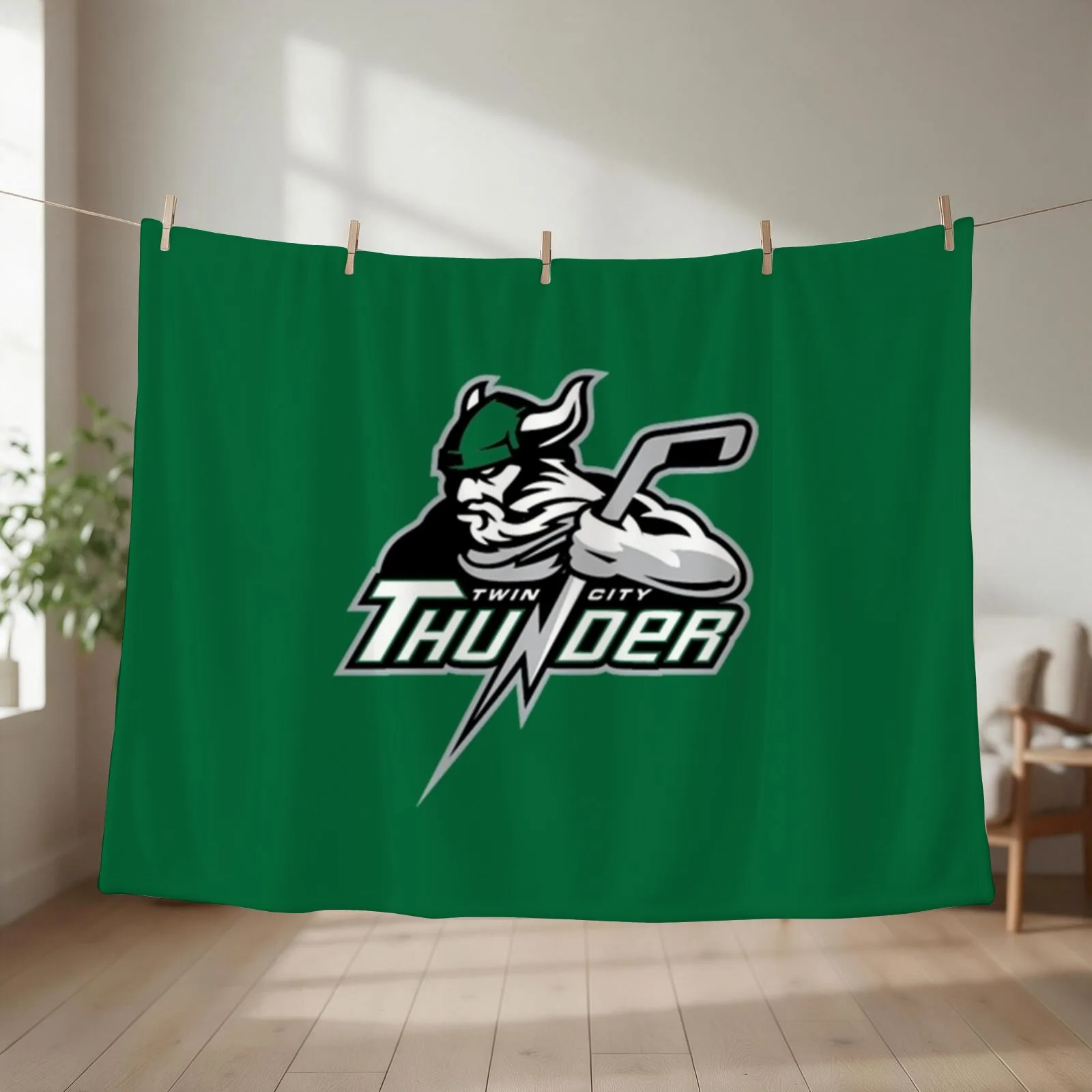 Twin City Thunder Throw Blanket couch cozy soft plush fuzzy picnic outdoor blanket
