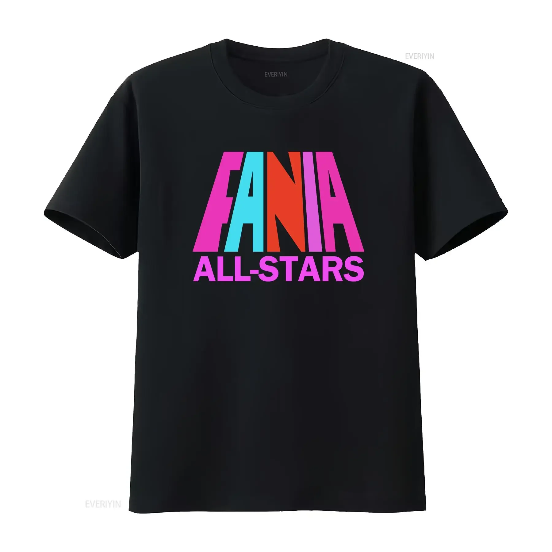 Fania All Stars T Shirt Salsa Hector Lavoe Willie Camisetas Estrellas  vintage Washed Versatile fashion Casual Slightly