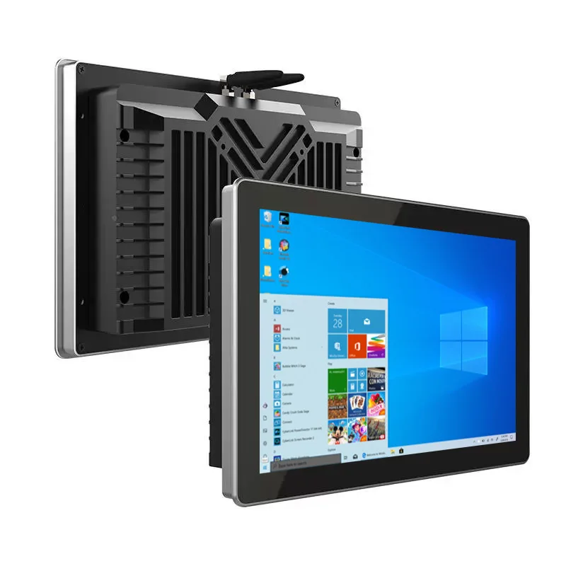 

10.1/12/15/19/21.5 Inch Embedded Industrial Display Panel PC New HD LCD Metal Touch Screen Wall-Mounted