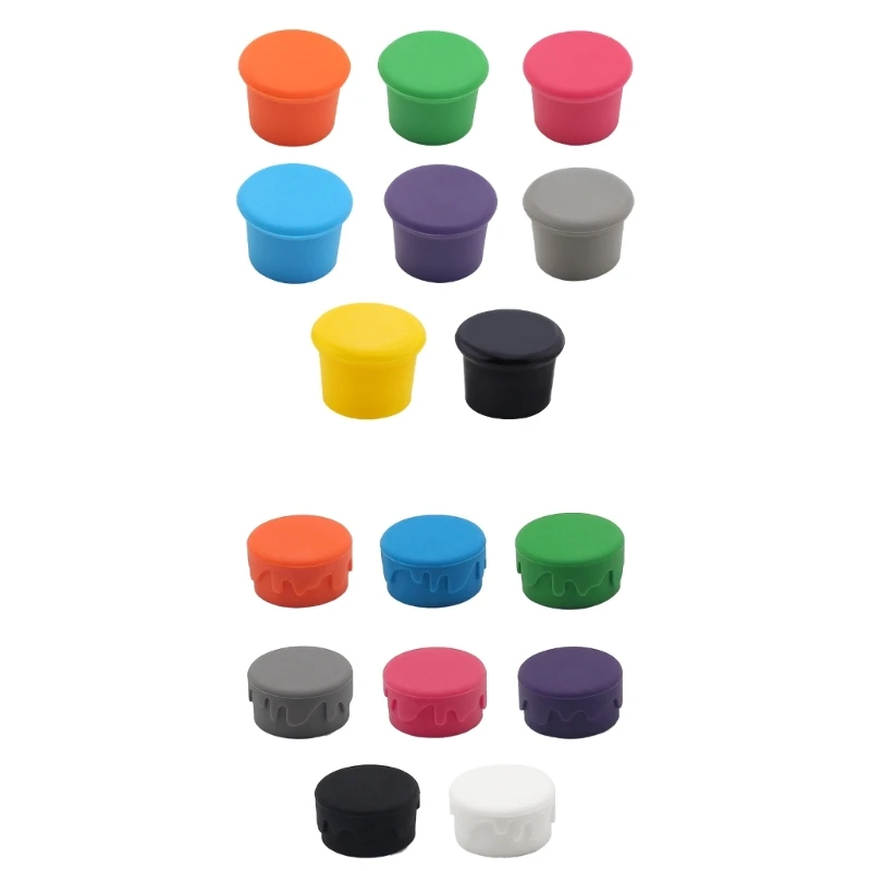 8Pcs Silicone Bottle Stoppers for Wine and Beer Beverage Sealers Champagne Plugs