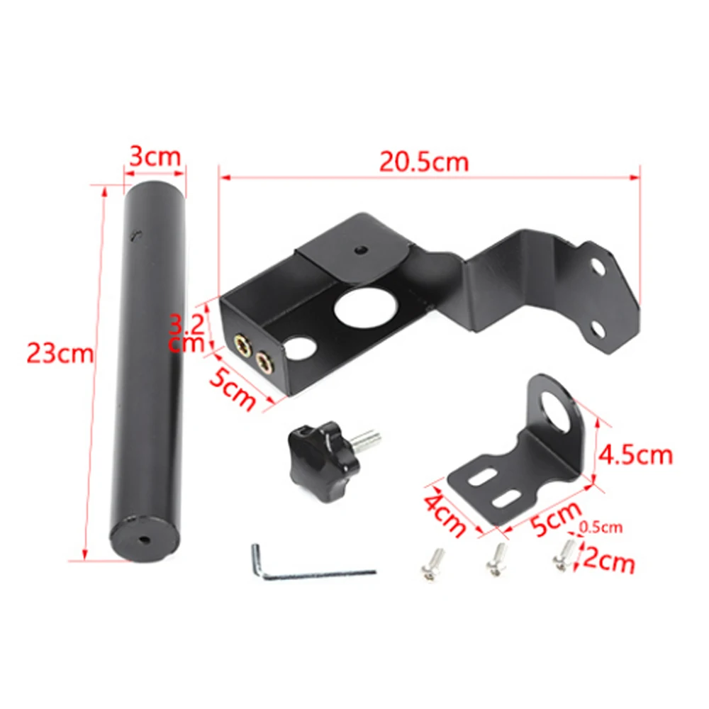 Car Spare Tire Antenna Bracket Tailgate Flagpole Bracket Holder Flag Pole Stand for Suzuki Jimny 2007-2017 Exterior Accessories