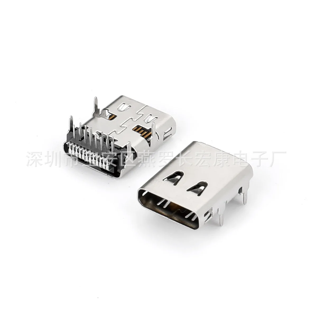 

Для разъема TYPE-C 24Pin (женский) на плате установлены разъемы DIP + SMT спереди и сзади, а удлиненный корпус увеличенной длины.