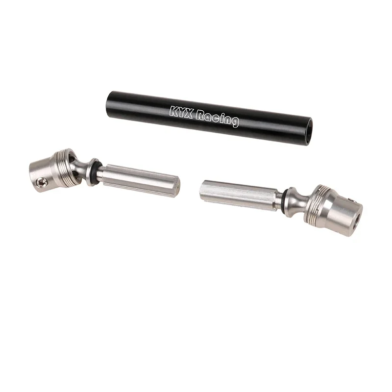 Kyx racing cnc aço inoxidável centro eixo de transmissão atualizações peças acessórios para carro rc losi 1/10 ford f100 baja rey 2.0