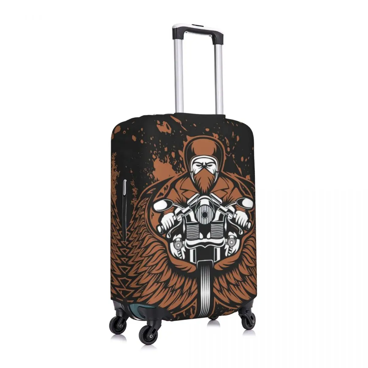 Motociclista Personalizado Motocicletas Vector Bagagem Protetora Poeira Cobre Elastic Impermeável 18-32 polegada Suitcase Cover Viagem Acessórios