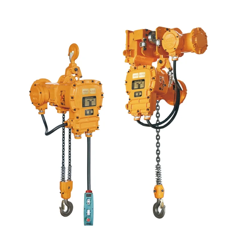 Guindaste a Prova De  Explosion-Proof Crane Talha De Corrente Chain Block Hoist  for Underground Mine 10T Safety Anti-Explosion