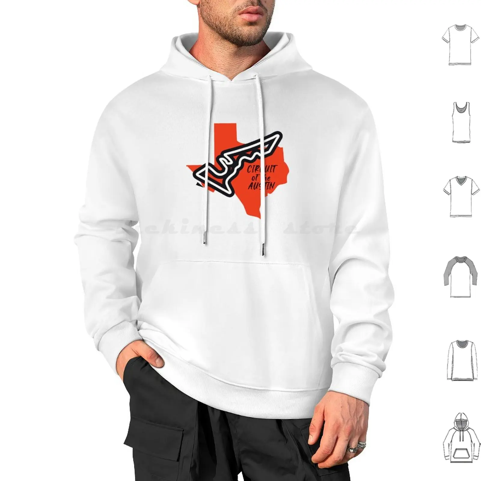 Sudadera con capucha Circuit Of The Americas Austin de algodón de manga larga, Gran Premio de EE. UU., Austin, Texas, Circuito de carreras