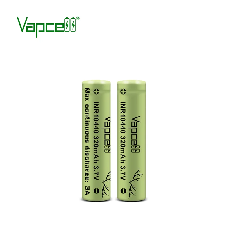 Original Vapcell INR 10440 320mAh 3A Battery HKJ Test Discharge Quality 10440 Rechargeable Mini Batteries For Flashlight