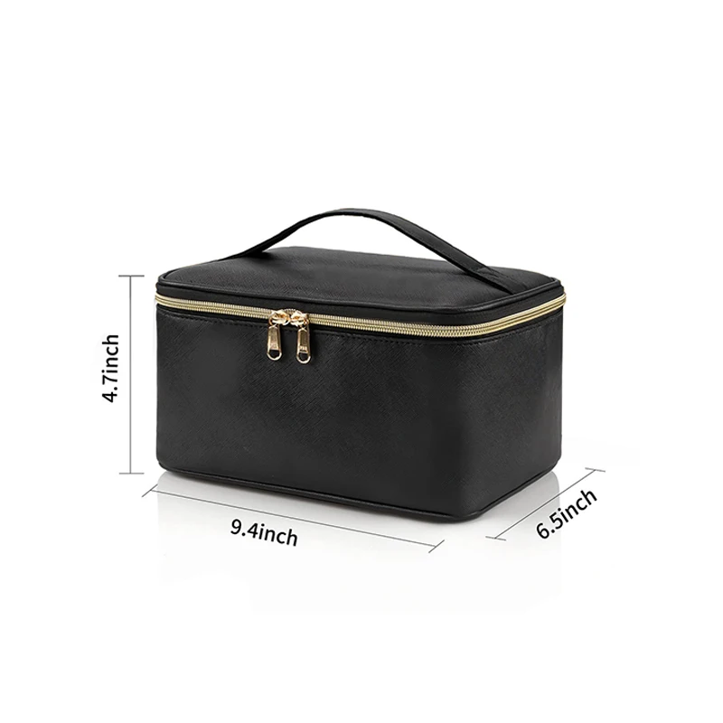 Large Capacity Makeup Bag Portable Waterproof Travel Cosmetic Bags with Brush Compartment Toiletries Storage Bag Fashion