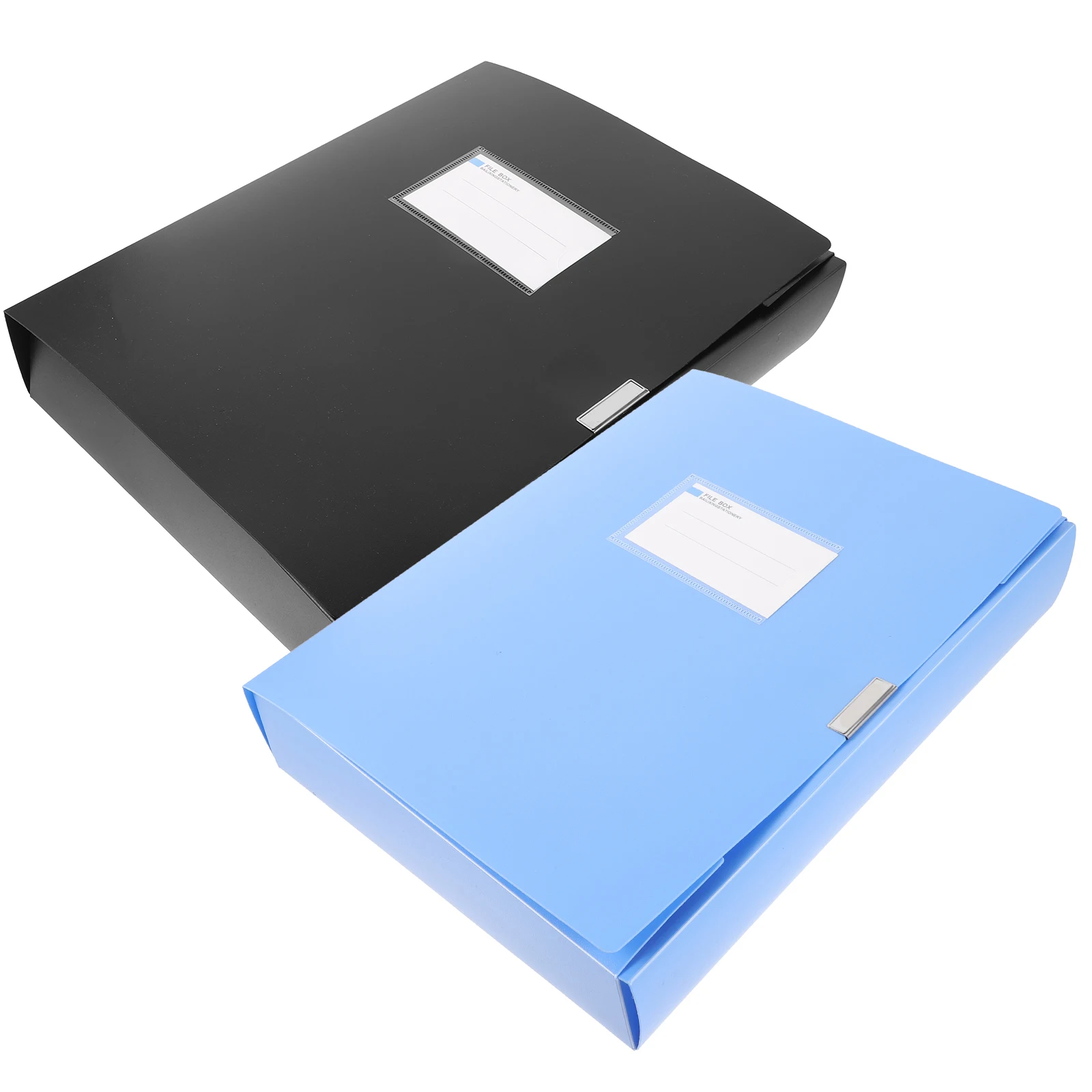 

2pcs Folder A4 File Organizer Large Capacity File Storage Box Pp Material Office Paper Organizer Document Storage Box For Files