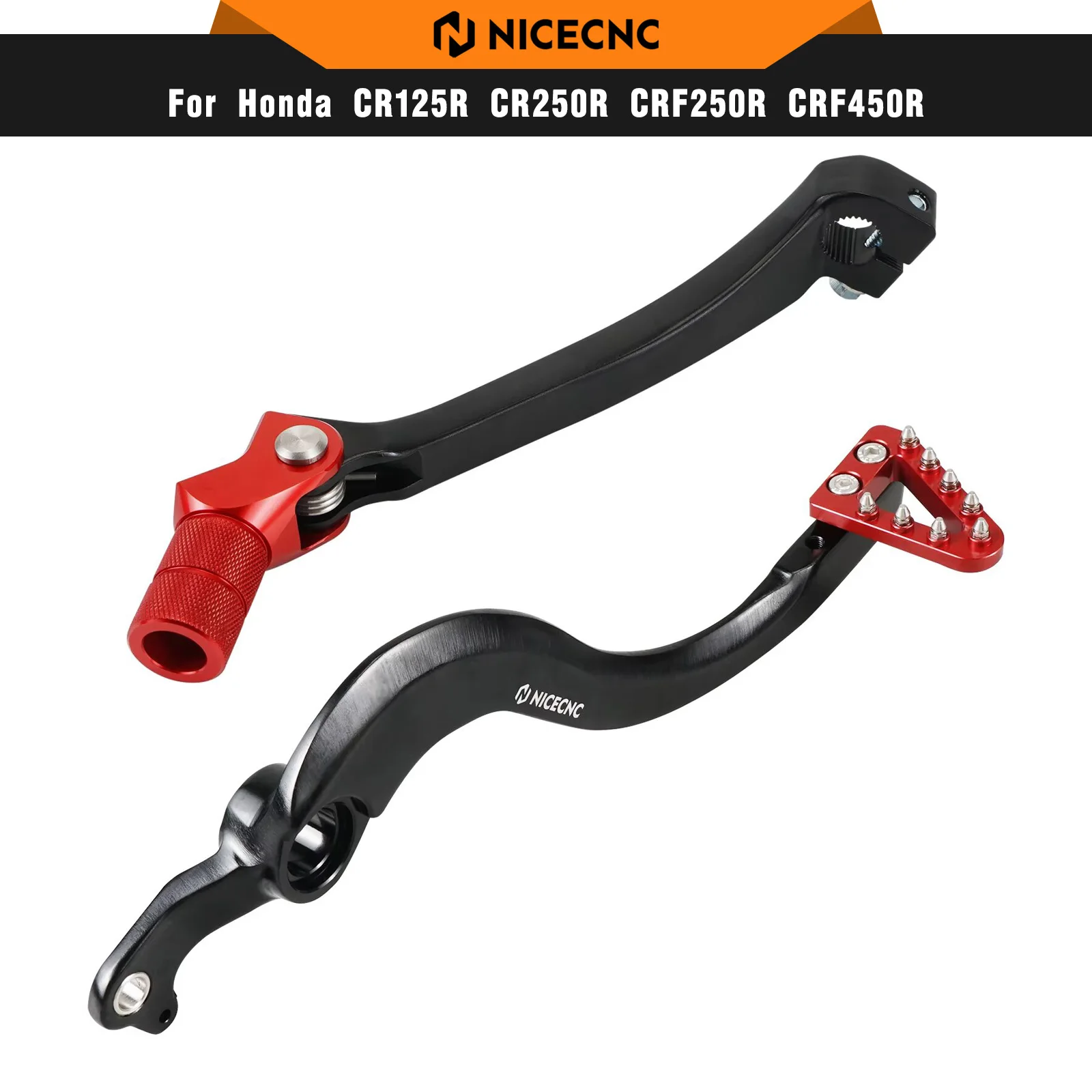 

For Honda CRF 450R CRF 250R 2018-2023 Adjustable Forged Aluminum Brake Pedal Lever & Shift Lever CRF 450RX CRF 250RX 2019-2023