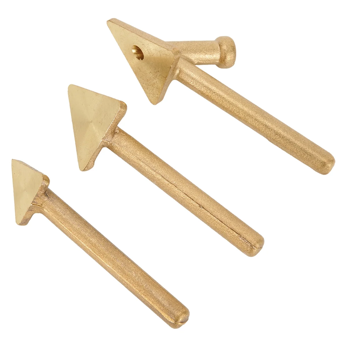 Puntas de soldador de plástico de hierro, 3 piezas, reparación de cobre, cabezal Triangular Alisador, puntas de soldadura, puntas de repuesto