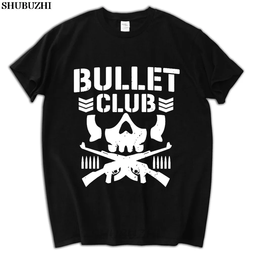 Male Present Fashion Bullet Club New Japan Pro Wrestling T Shirt Casual Short Sleeve Shirt Tee Fashion Cotton T-Shirts Sbz5180