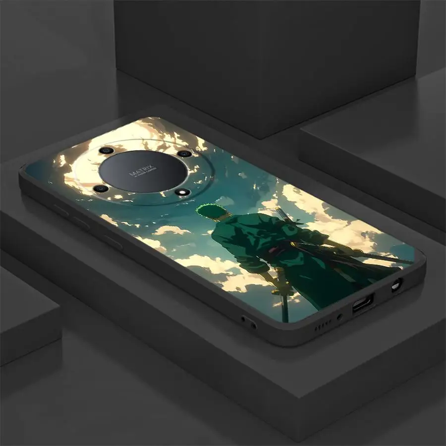 Case for Honor X5b 90 X8 70 X9a Magic5Lite X7 200 400 Lite 8X X6 Black Soft Phone Cover One Piece Sky Luffy