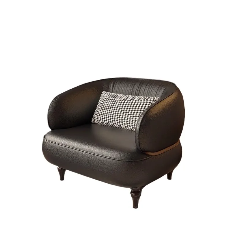 Medieval style single double straight row small sofa American living room balcony