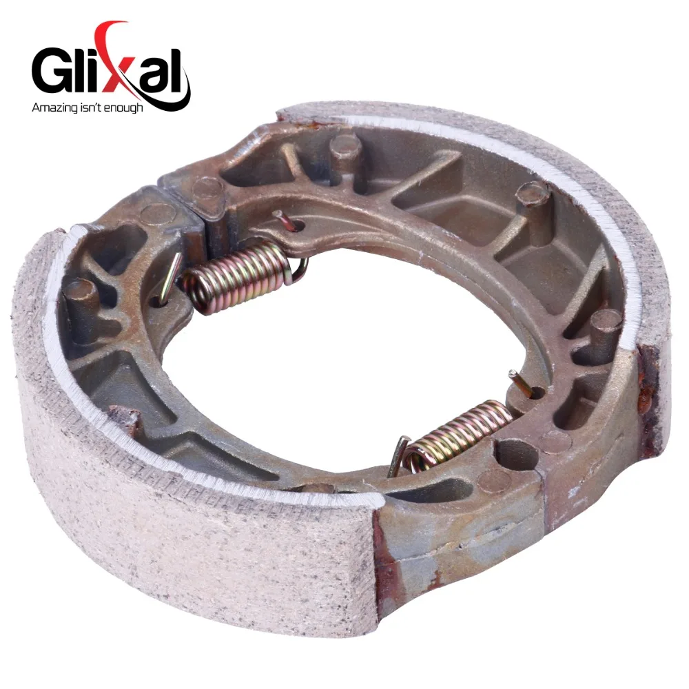 Glixal 105mm Chinese Scooter Brake Shoe for GY6 50cc 125cc 150cc 139QMB 139QMA 152QMI 157QMJ Moped ATV Go-Kart