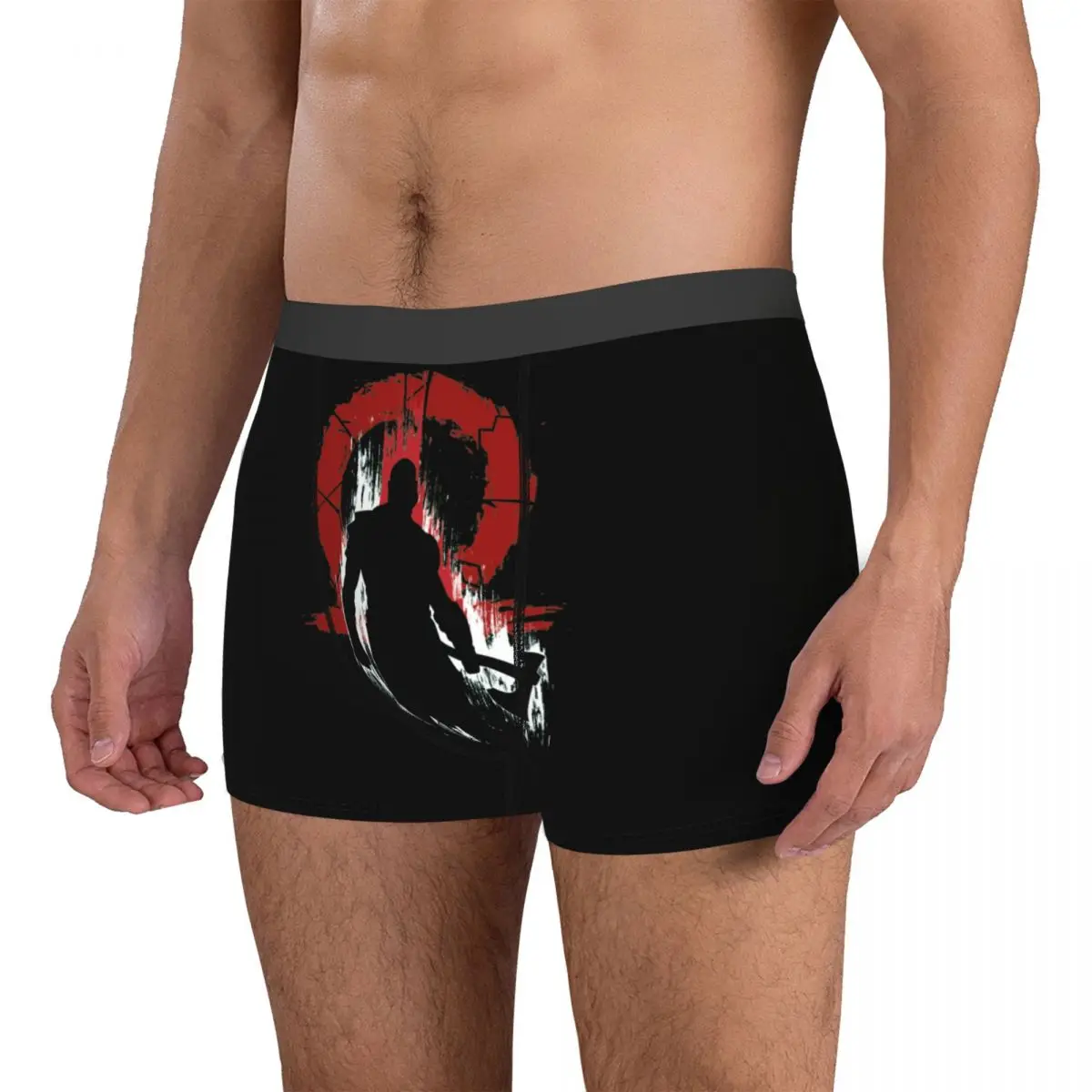 Undergarment Kratos Silhouette 7 Sexy Men's Boxer Briefs Funny Graphic Nerd Winter Wearable