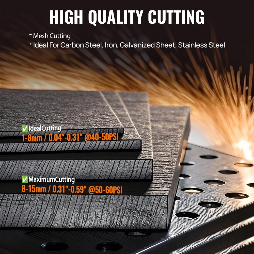 HITBOX 45A غير HF غير اللمس البلازما القاطع 2T/4T IGBT آلة لحام للمنزل لتقوم بها بنفسك ورش العمل الذكية LED عرض قوس قطع البلازما #2