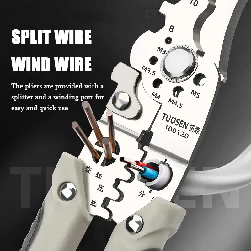 High Speed Cable Sheath Stripper Pliers, with Integrated Wire Cutter & Stripper for Fast & Clean Wire Preparation Work