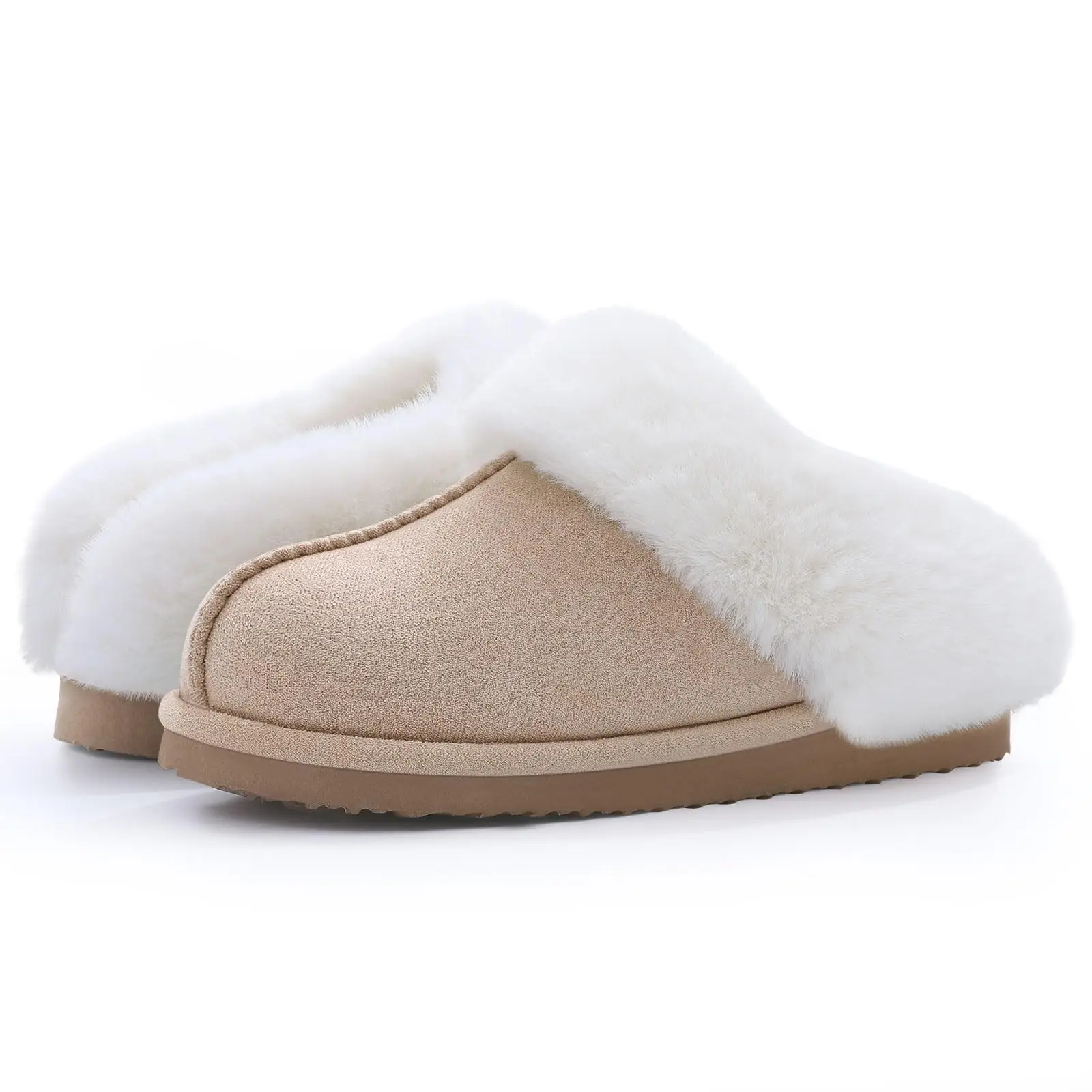 Smile Pop Winter Slippers For Women Indoor Warm Fluffy Fur Shoes For Women With Soft Padded Slippers Classic Fuzzy House Shoes