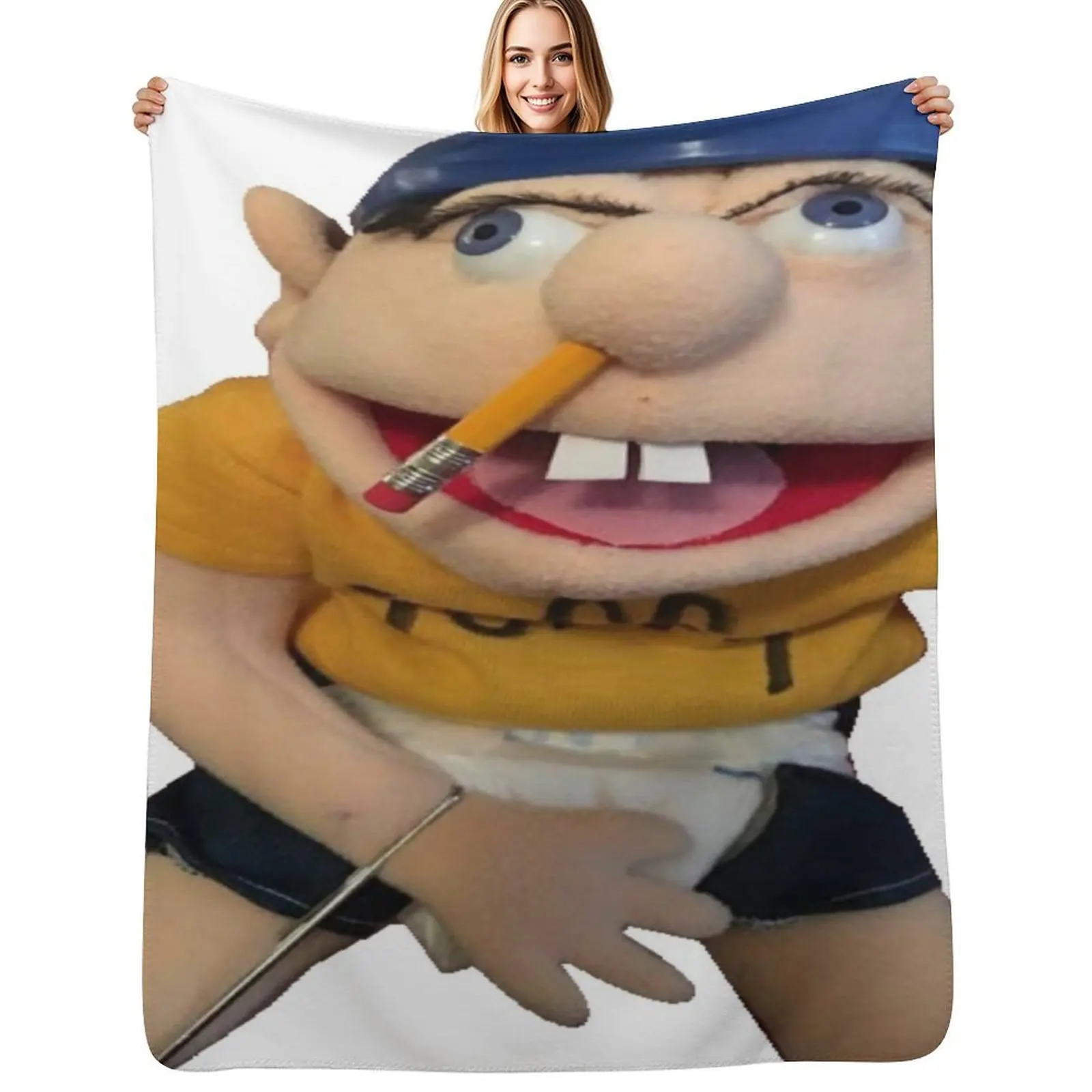 

SML Jeffy Throw Blanket Breathable Lightweight Blanket for Adults Kids