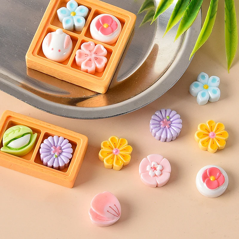 Dollhouse Mini Decoration Flower Simulation Food Play Hairpin DIY Hole Shoe Accessories