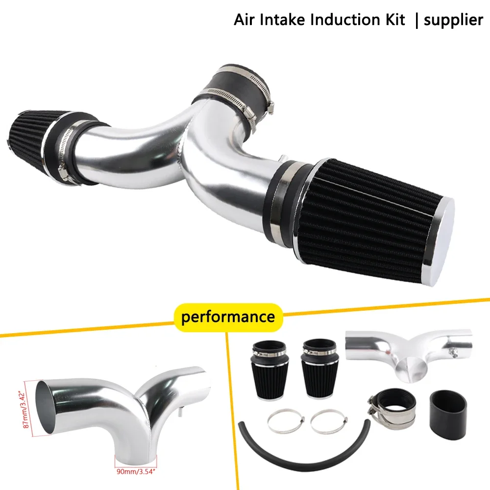 Air Intake Induction Kit for 99-04 JEEP Grand Cherokee 4.7L V8 Dual Twin Dodge Dakota  Durango 3.7L 4.7 aluminum tube + Filter