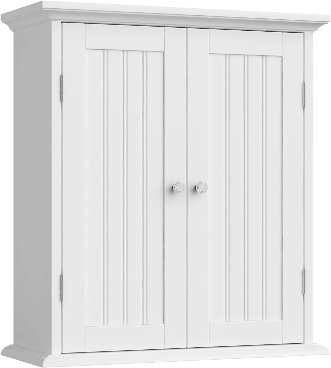 

Wall Cabinet, Over The Toilet Space Saver Storage Cabinet, Medicine Cabinet with 2 Door and Adjustable Shelves, Cupboard