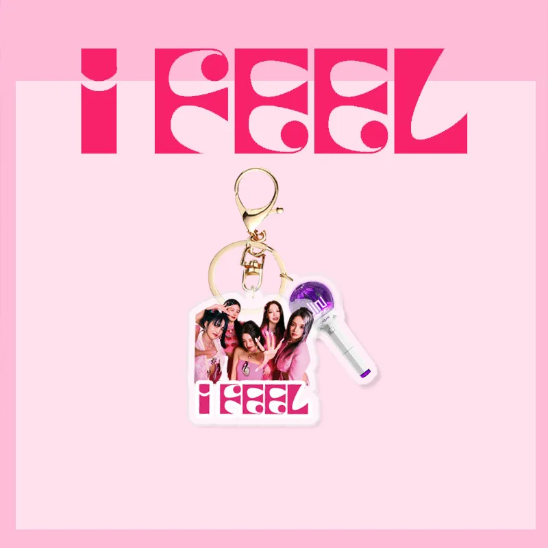 KPOP (G)I-DLE I FEEL Album Merch portachiavi per donna uomo GIDLE Fashion acrilico portachiavi regali borsa per auto accessori per ciondoli