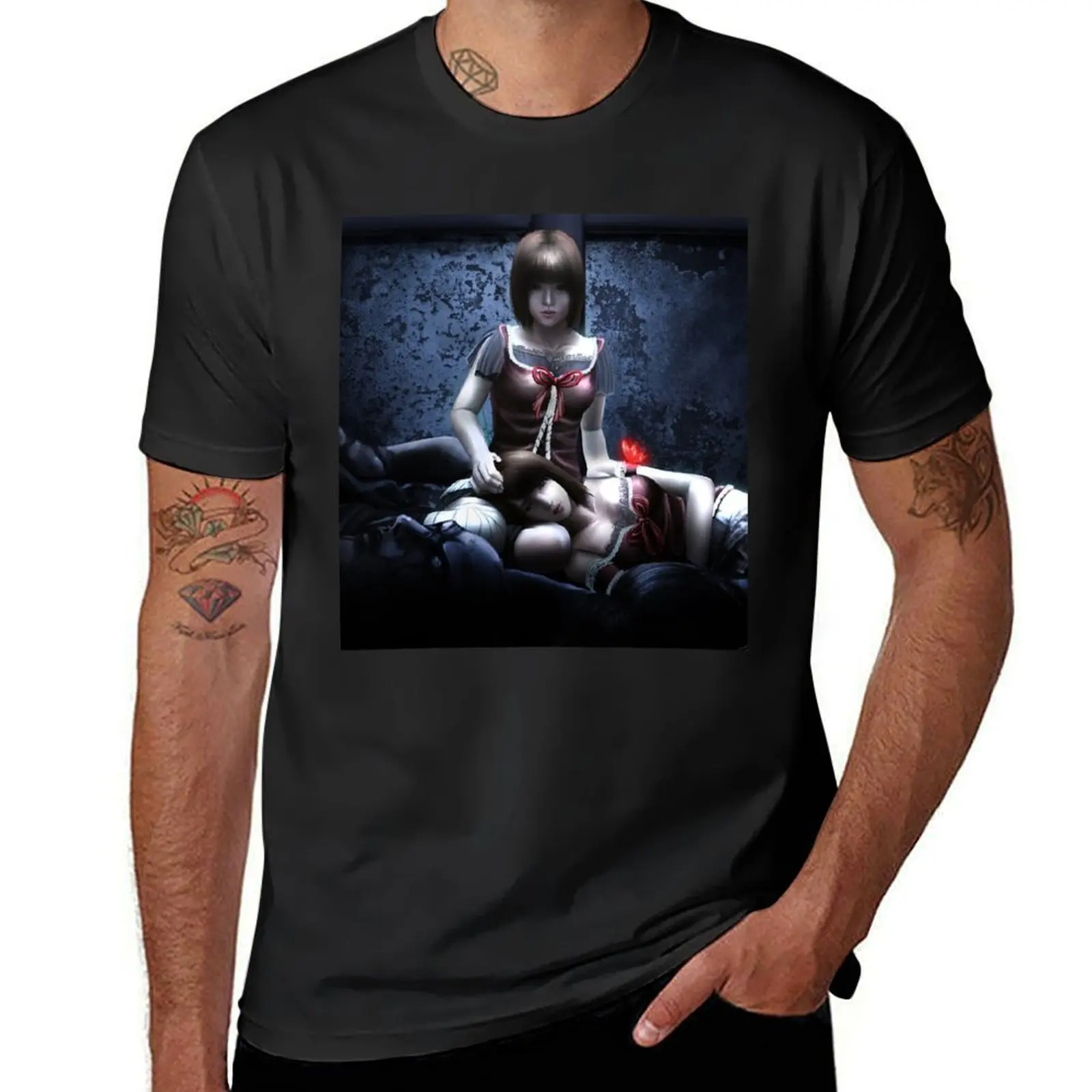 Always Be Togheter - Fatal Frame T-Shirt oversizeds plain anime clothes men t shirt