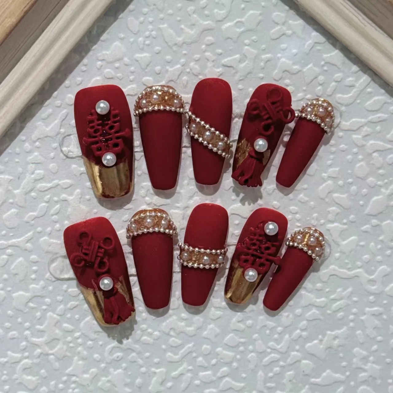 

Европейские и американские накладные ногти с леопардовым принтом, в стиле «ореховая скорлупа», с металлической пентаграммой, съемные, готовый продукт.