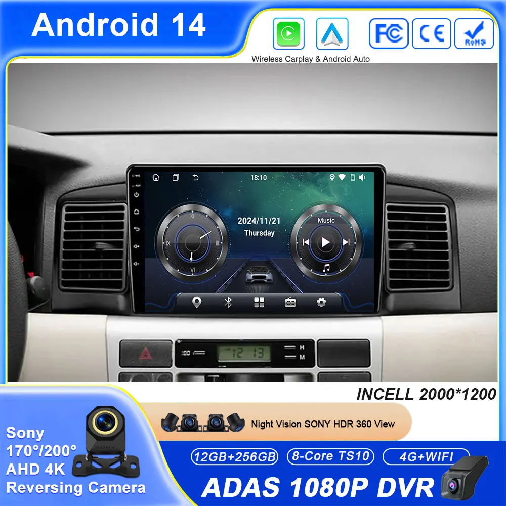 

Автомобильный радиоприемник Android 14 для BYD F3 1 2005-2013, стерео мультимедийный плеер, 4G, Wi-Fi BT, без 2din, DVD-навигация, GPS Carplay, головное устройство