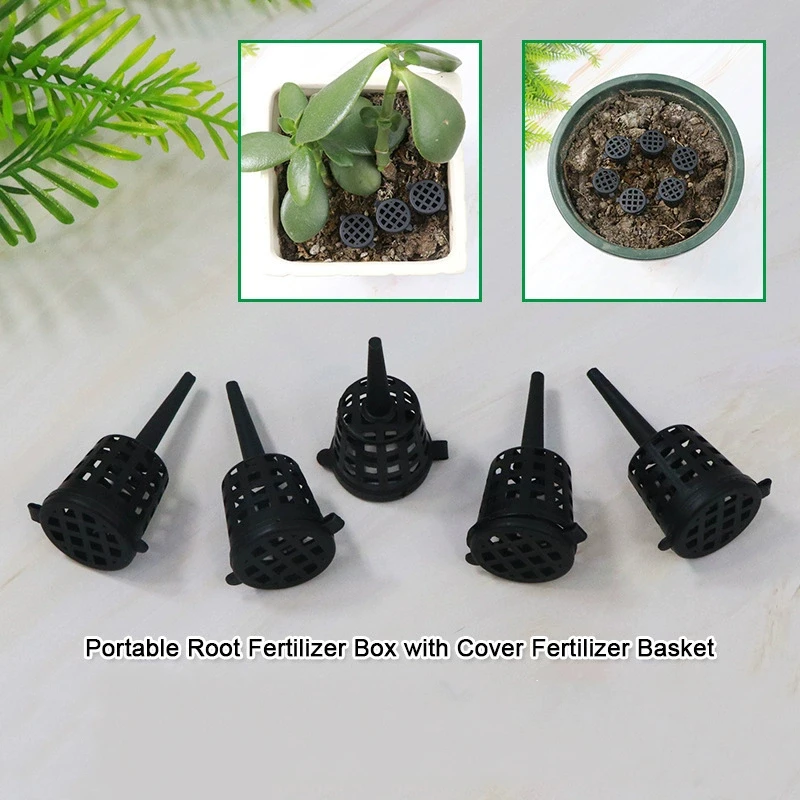 10-50PCS Eco-Friendly Bonsai Fertilizer Basket with Lid Portable Fertilizer Box Case for Easy Carrying Garden Care Tool