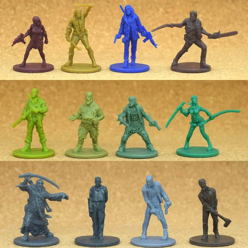 TRPG miniatures board game zombicide genuine bulks 12 survivors Amy Doug Elle Josh Lili Lou Odin zombies monster figure models