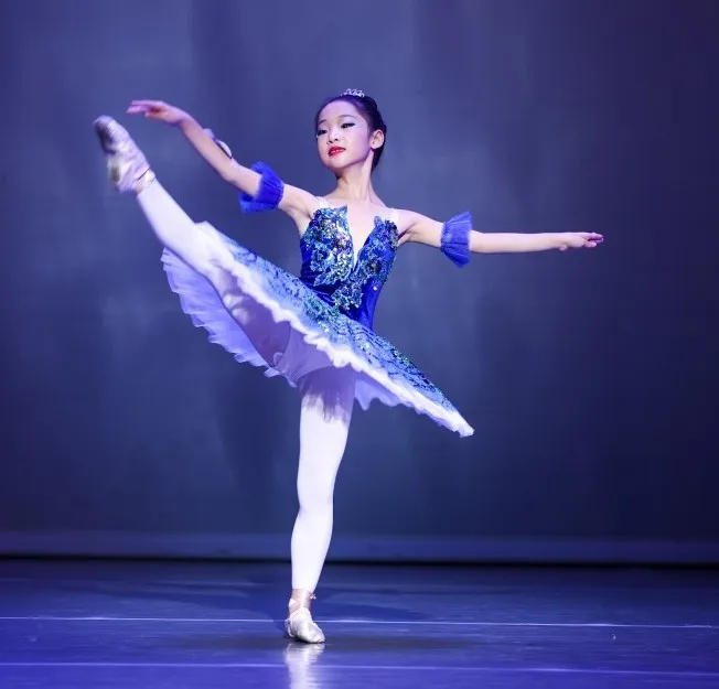 Fato de balé infantil e adulto, panqueca tutu do Lago dos Cisnes, vestido profissional para menina, apresentação de bailarina