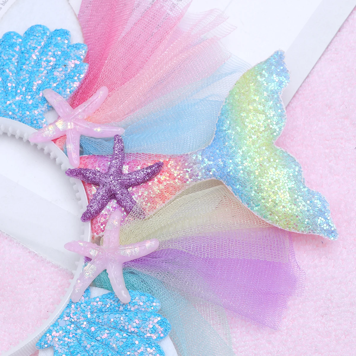 

Shell Headband Kids Hair Hoop Mermaid Headdress Costume Colorful Child Lightweight Comfortable Festivals Birthday Party Cosplay