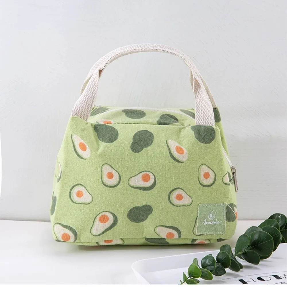 Cartoon Insulated Lunch Bag Fruit Printed Waterproof Thermal Food Pouch Multi-functional Leakproof Food Container Bag Kids