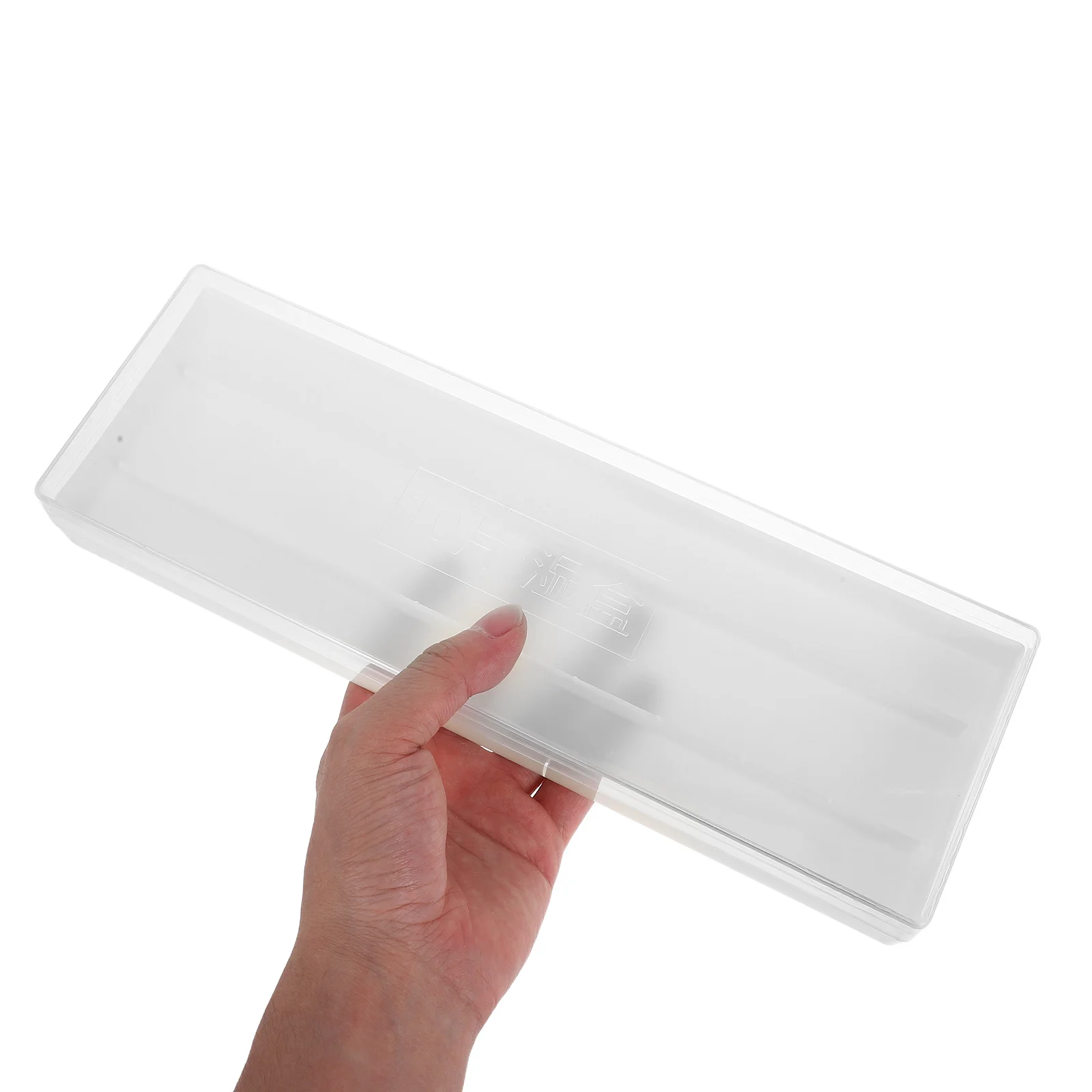 

Clear Plastic Microscope Slide Holder Box Mini Rectangle Glass Lab Experiments 10 Slide Storage Cabinet Moisture