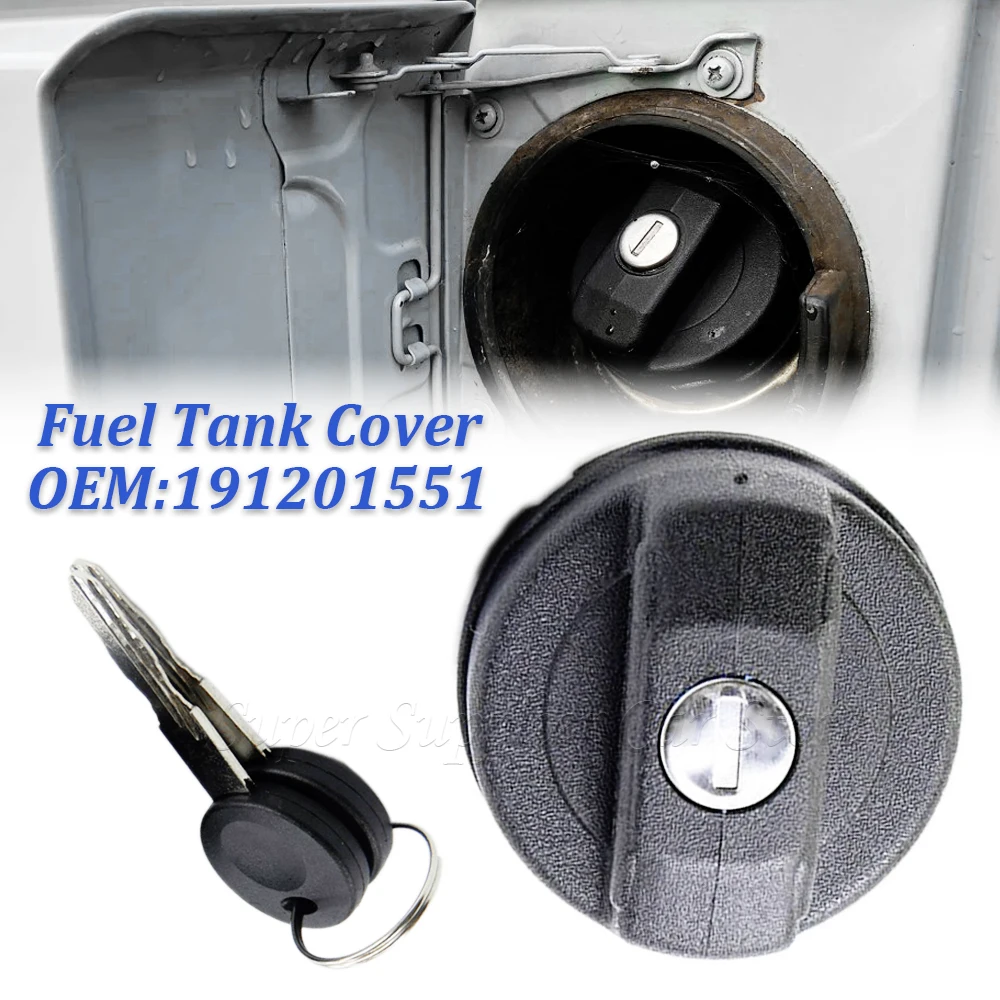 191201551 Fuel Petrol Lock Tank Filler Cap Cover Lockable For VW LUPO BEETLE POLO T4 CADDY Car Replacement Accessories