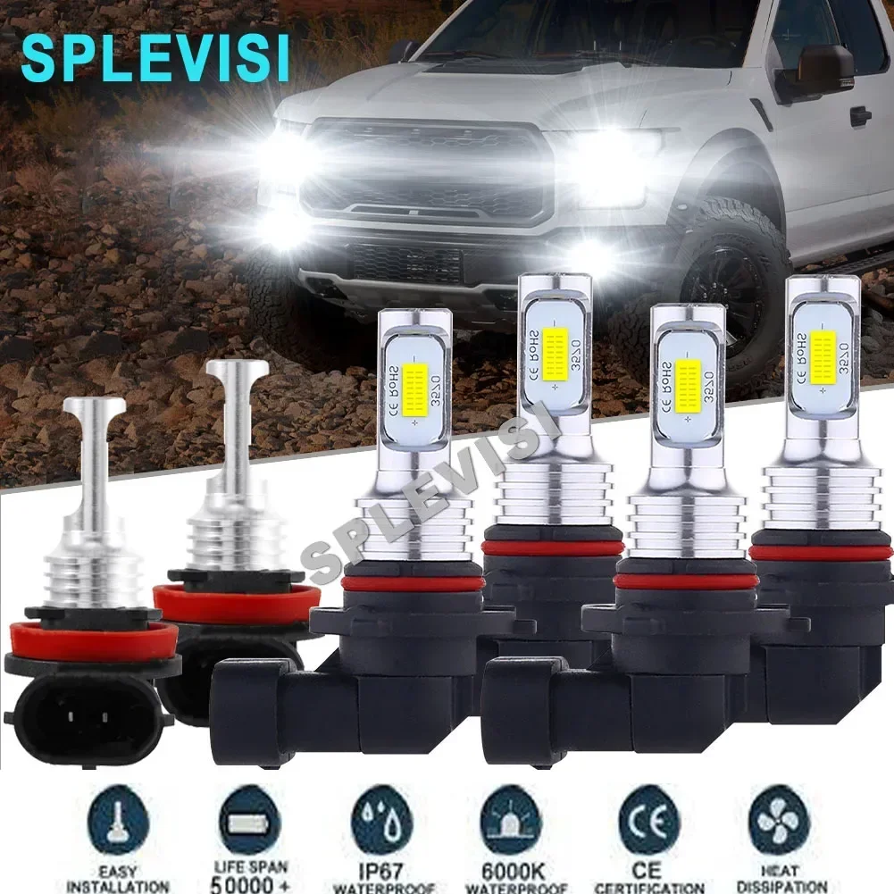 

LED Headlight Fog Light Hi Low Beam Bulbs HID White For Toyota Tundra 2007 2008 2009 2010 2011 2012 2013 Sequoia 2008-2018