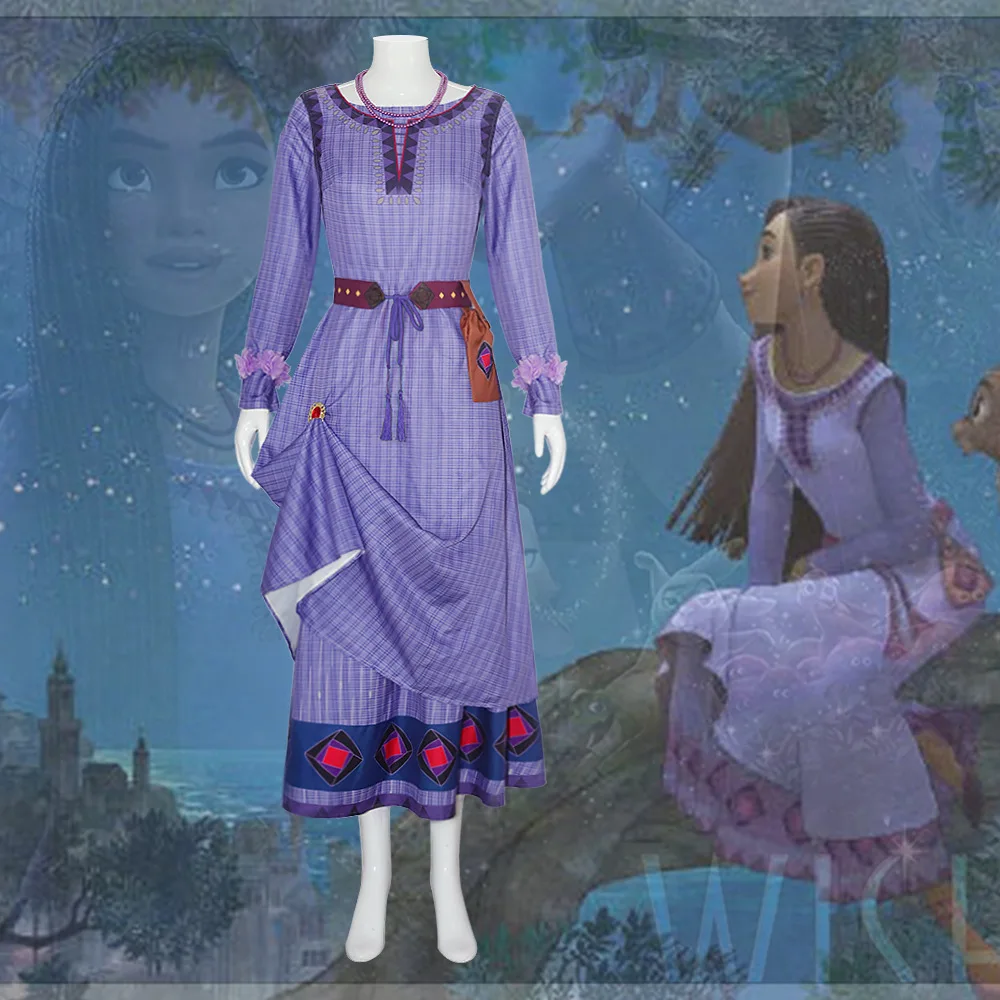 

Star Wish Asha Princess Dress Stage And Movie Version Available For Adults And Children Cosplay Costume