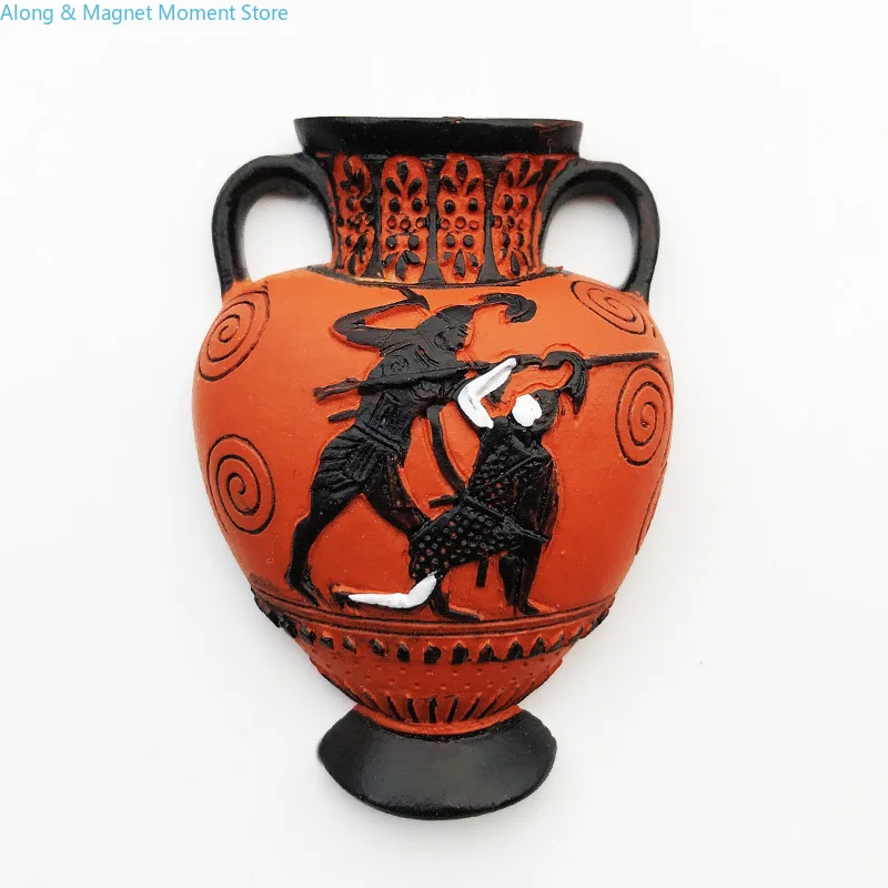 Italy Rome Colosseum Gladiator Classical Pot Magnetic Travel Memorial Decorative Crafts Magnet Refrigerator Sticker