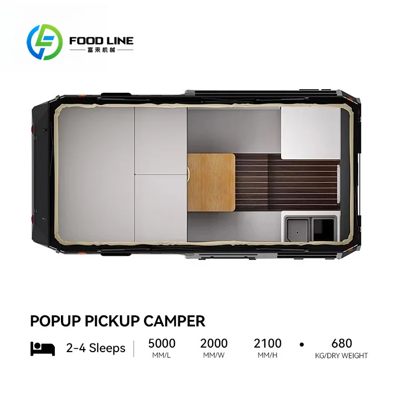 Customized Easy Clean Truck Camper Shell For Overland Camping In Muddy Environments Bulk Purchase Discount